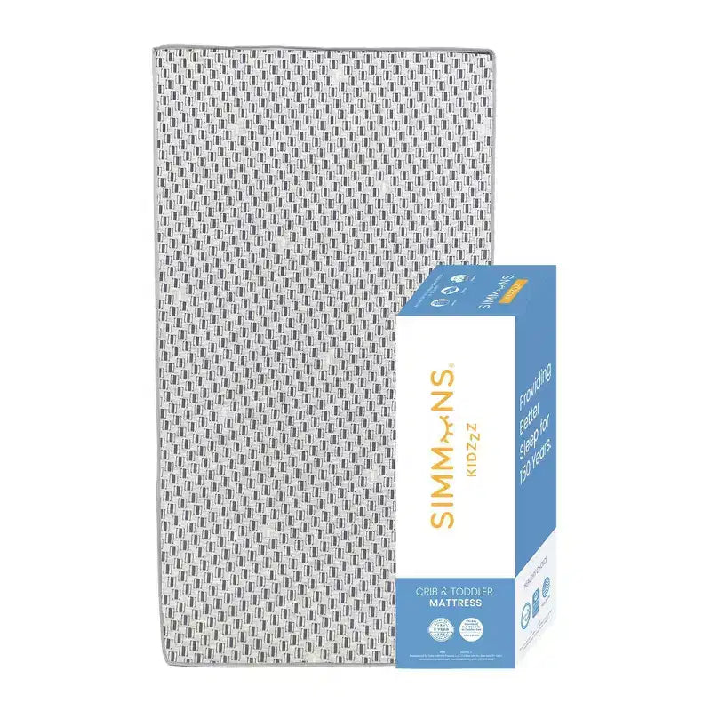 Simmons Kids' Dual Sided Baby Crib Mattress and Toddler Mattress - Radiant Sky: Firm, High-Density Foam, Waterproof Cover, 8.5 Lbs