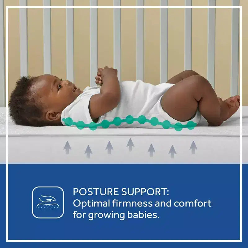 Breathable 2-Stage Crib Mattress and Toddler Mattress