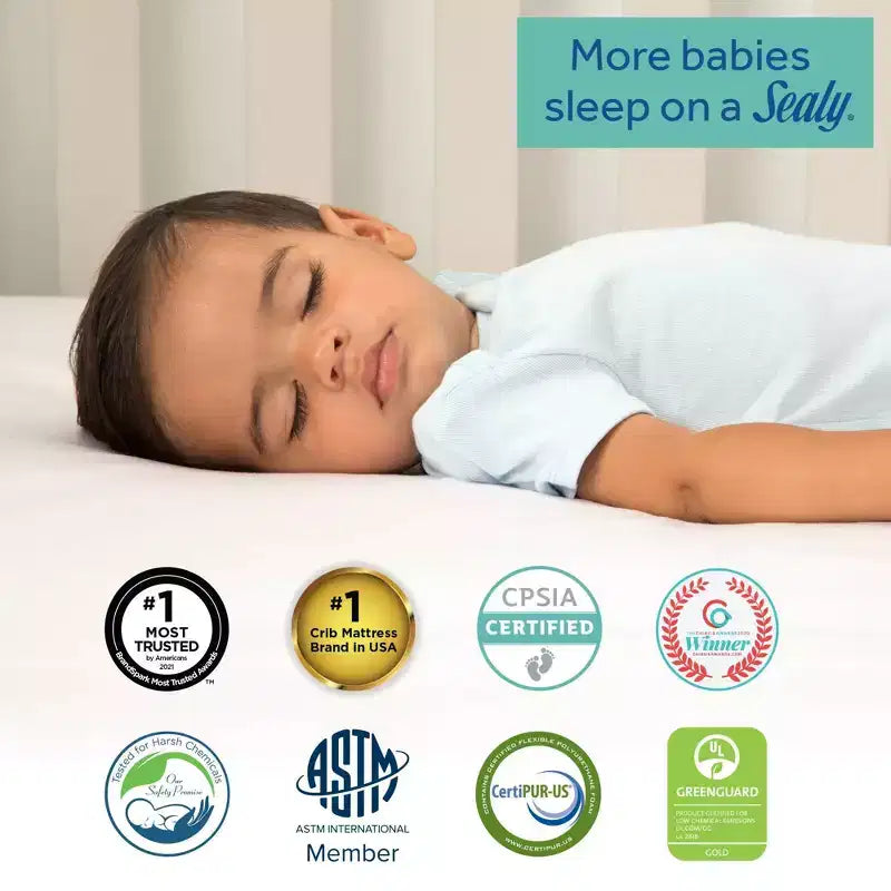 Breathable 2-Stage Crib Mattress and Toddler Mattress