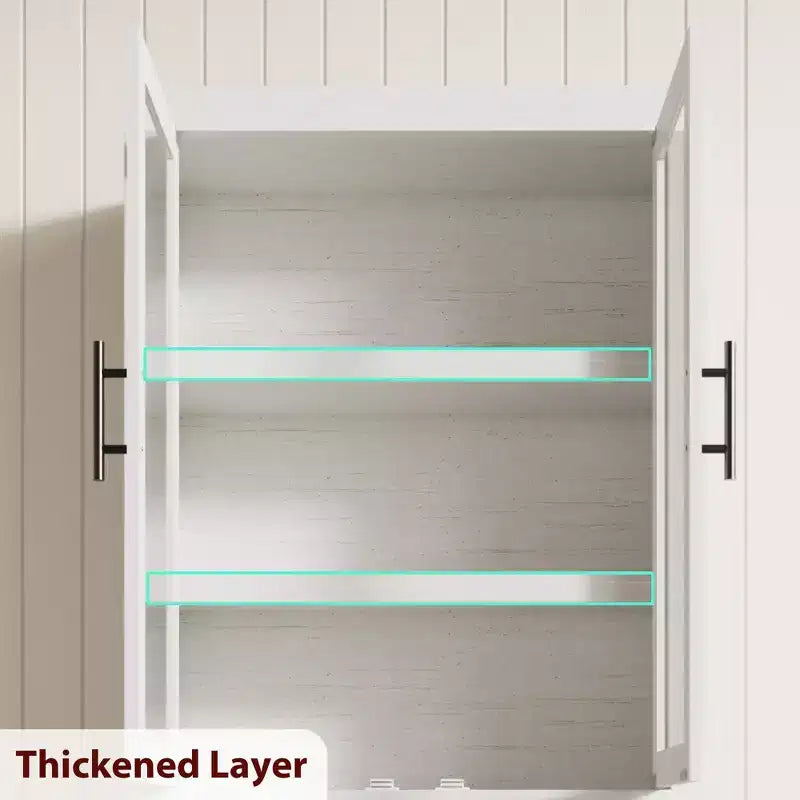 Tall Kitchen Pantry Storage Cabinet with 2 Doors & Adjustable Shelves, Pantry Cupboard & Large Storage Space for Dining & Living Room