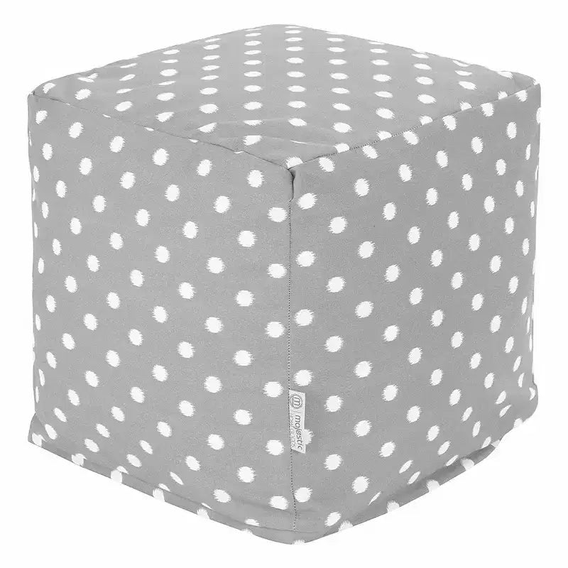 Cube Pouf Ikat Dot
