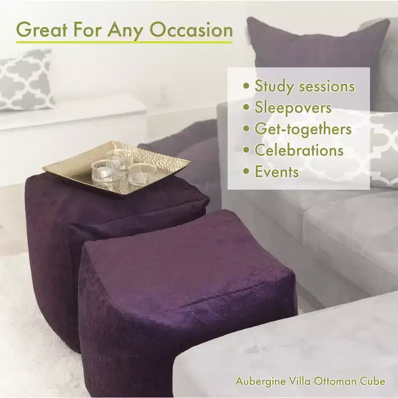 Cube Pouf Cream