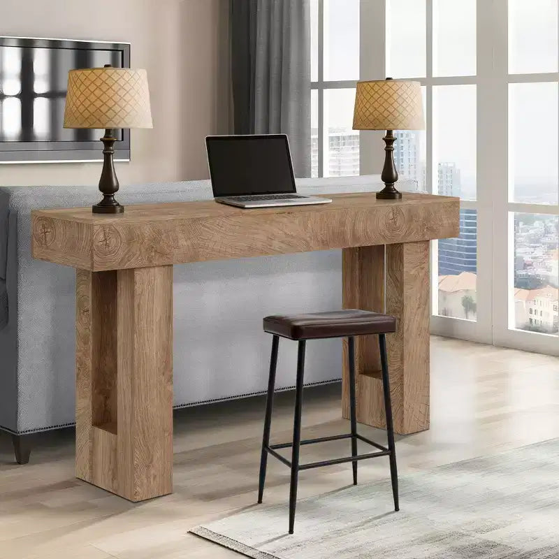 Console Tables for Entryway, Narrow Sofa Table, Rustic Narrow Entrance Front Door Table for Living Room, Hallway