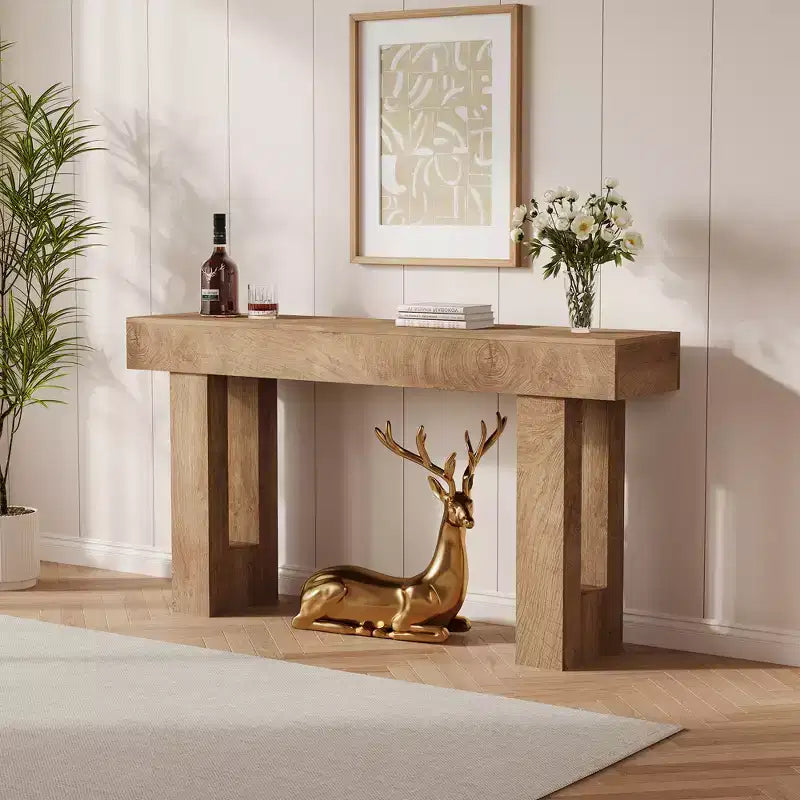 Console Tables for Entryway, Narrow Sofa Table, Rustic Narrow Entrance Front Door Table for Living Room, Hallway