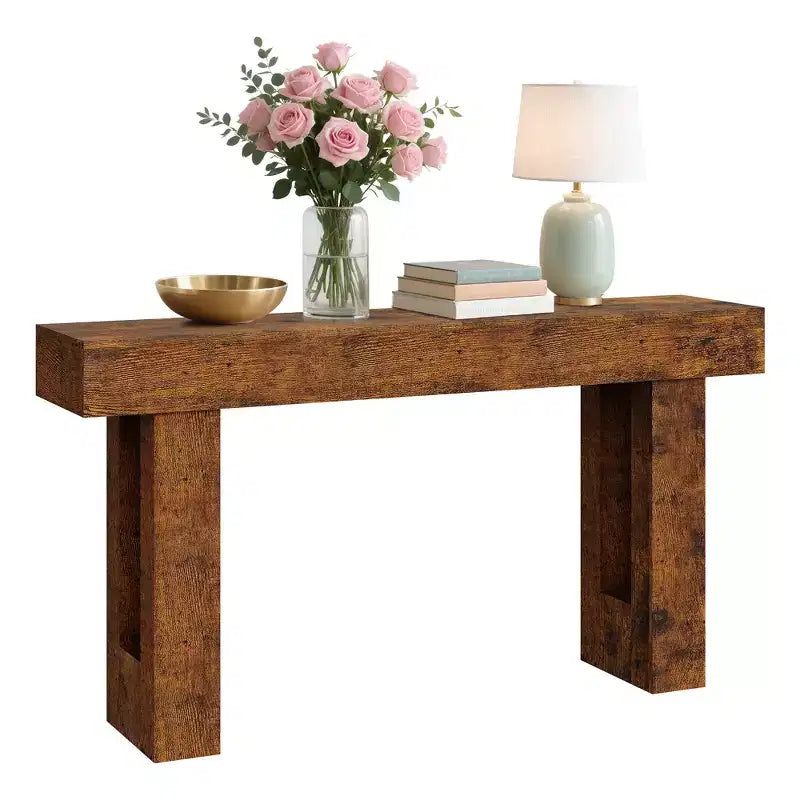 Console Tables for Entryway, Narrow Sofa Table, Rustic Narrow Entrance Front Door Table for Living Room, Hallway