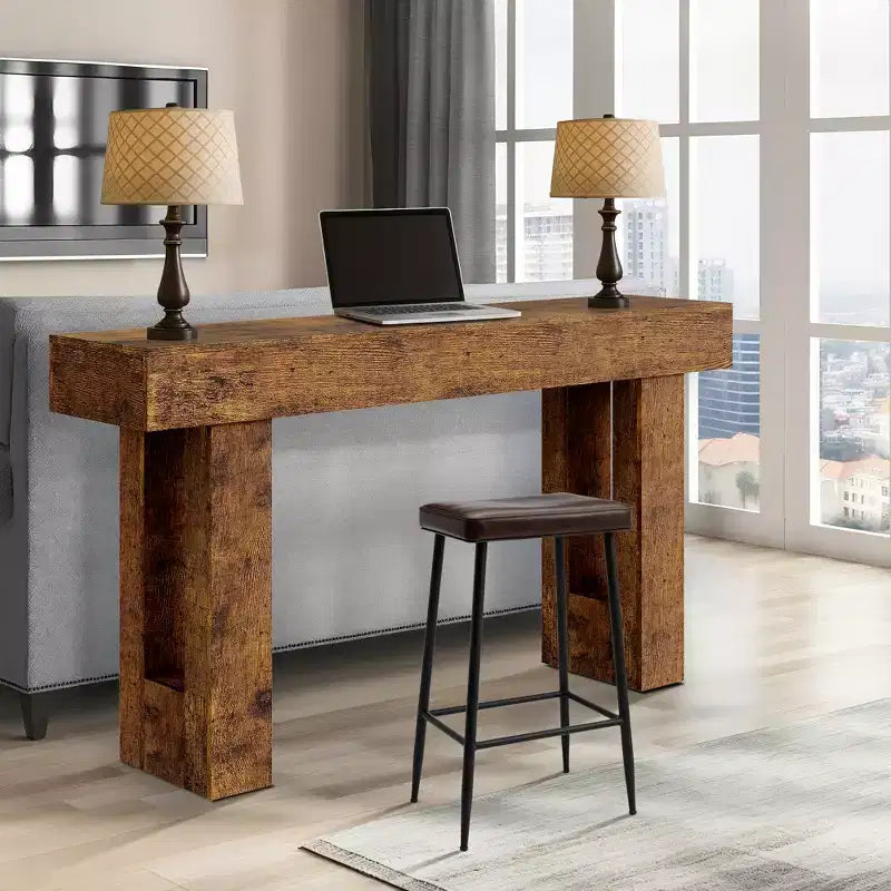 Console Tables for Entryway, Narrow Sofa Table, Rustic Narrow Entrance Front Door Table for Living Room, Hallway