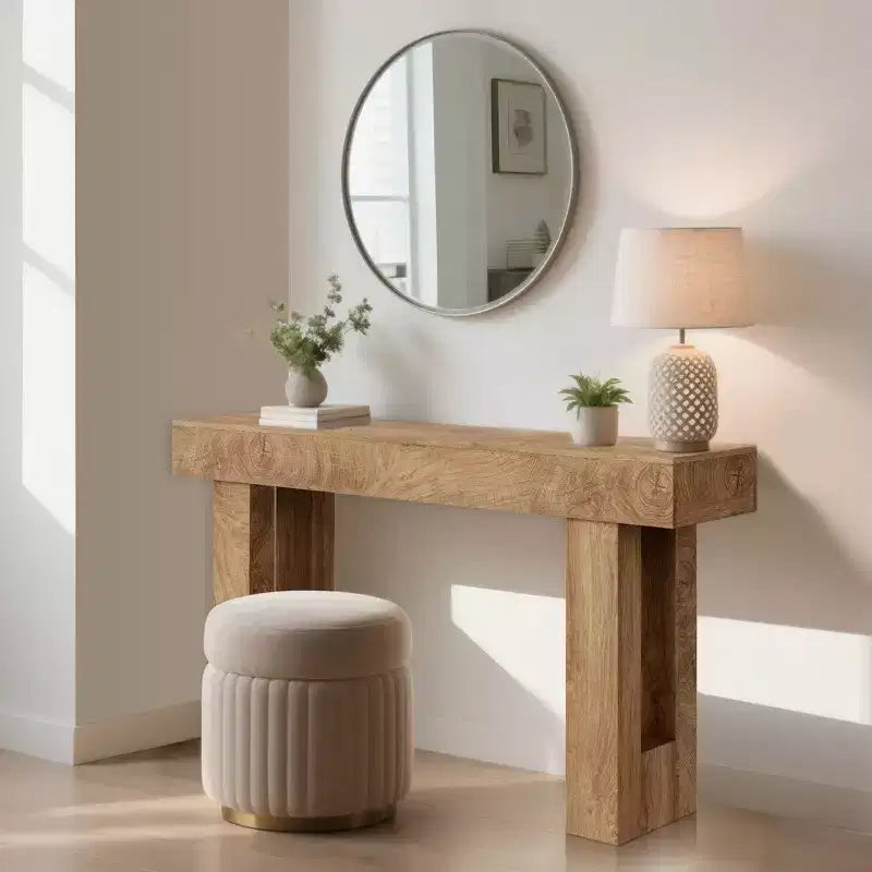 Console Tables for Entryway, Narrow Sofa Table, Rustic Narrow Entrance Front Door Table for Living Room, Hallway
