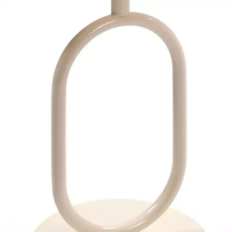 Lantern-Shaped End Table with Metal Frame, Round Small Table with Pedestal, Accent Table for Living Room, Small Space