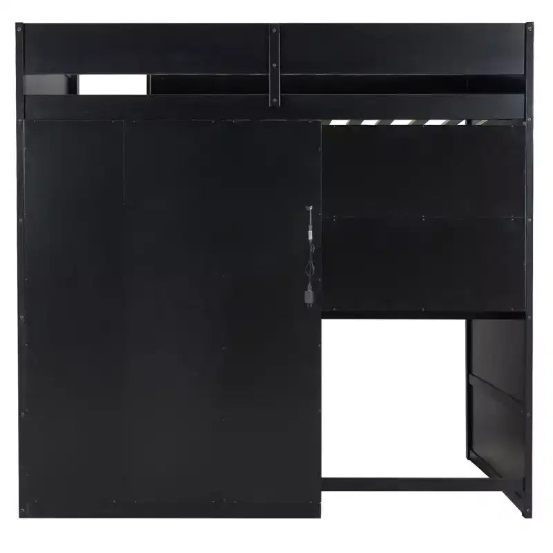 Gaming Loft Bed with Desk, RGB Lights & Storage, Full Size Space-Saving Bed for Teens and Adults