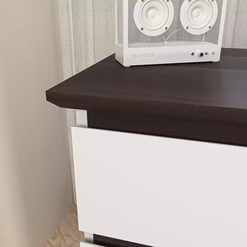 47" Modern Wooden Storage Dresser with 6 Drawers