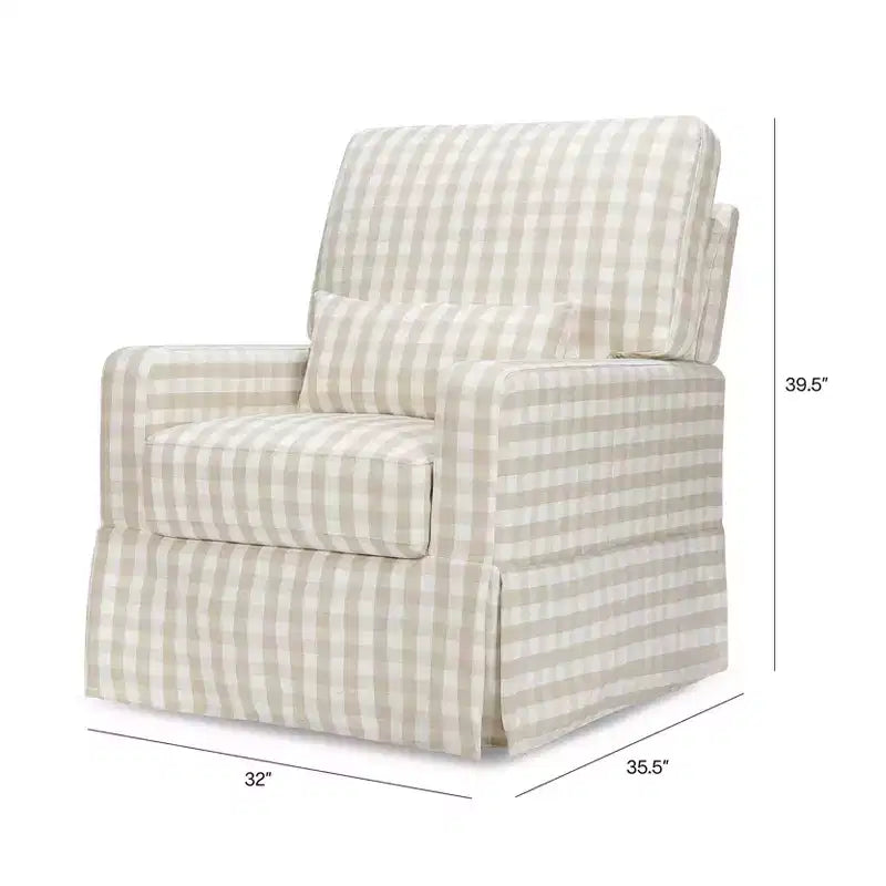 Pillowback Comfort Swivel Glider