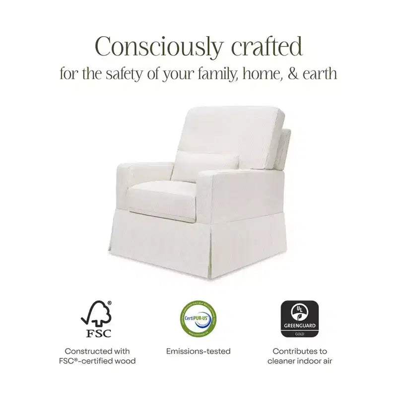 Pillowback Comfort Swivel Glider