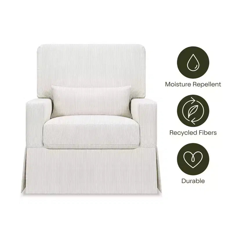 Pillowback Comfort Swivel Glider