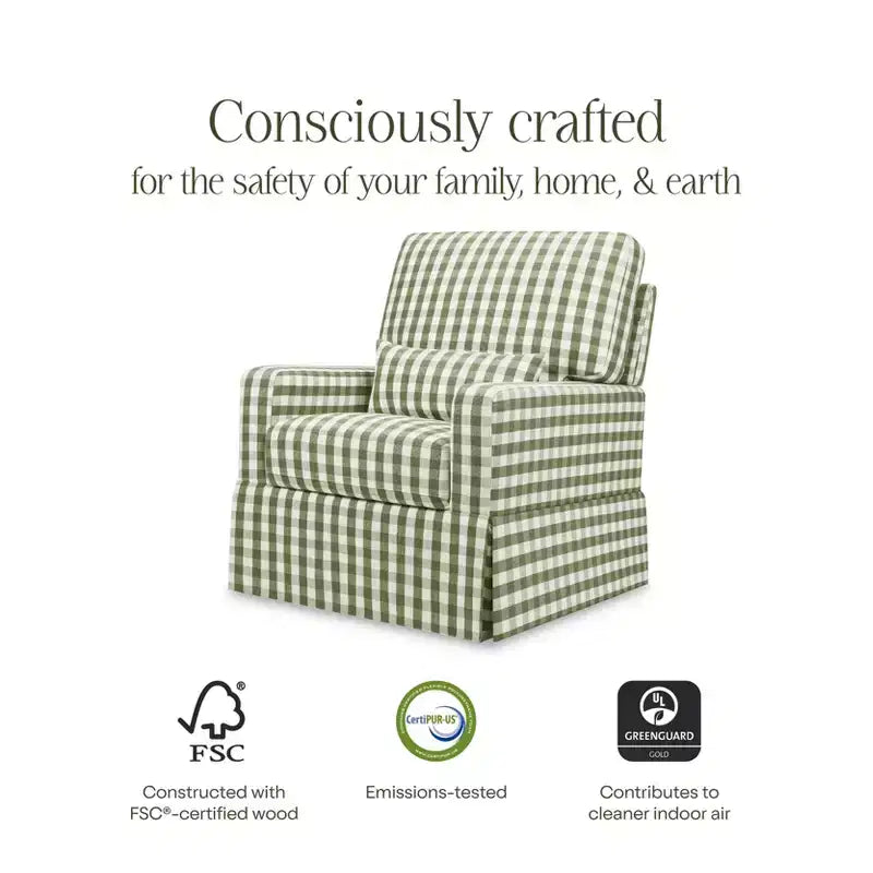 Pillowback Comfort Swivel Glider