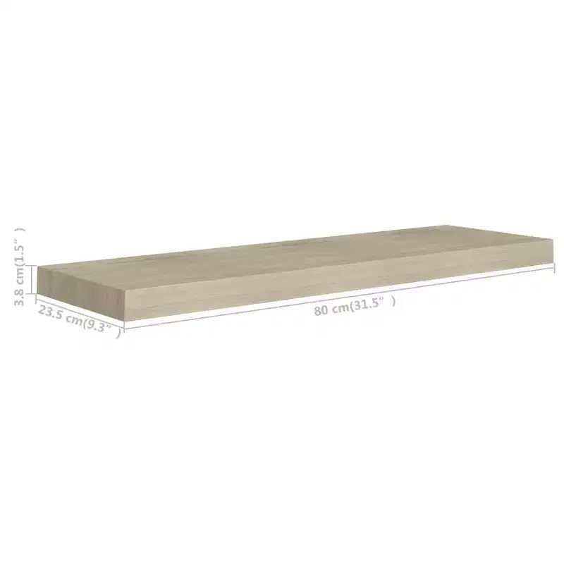 Wall Shelf Oak Honeycomb MDF Large Wall mounting