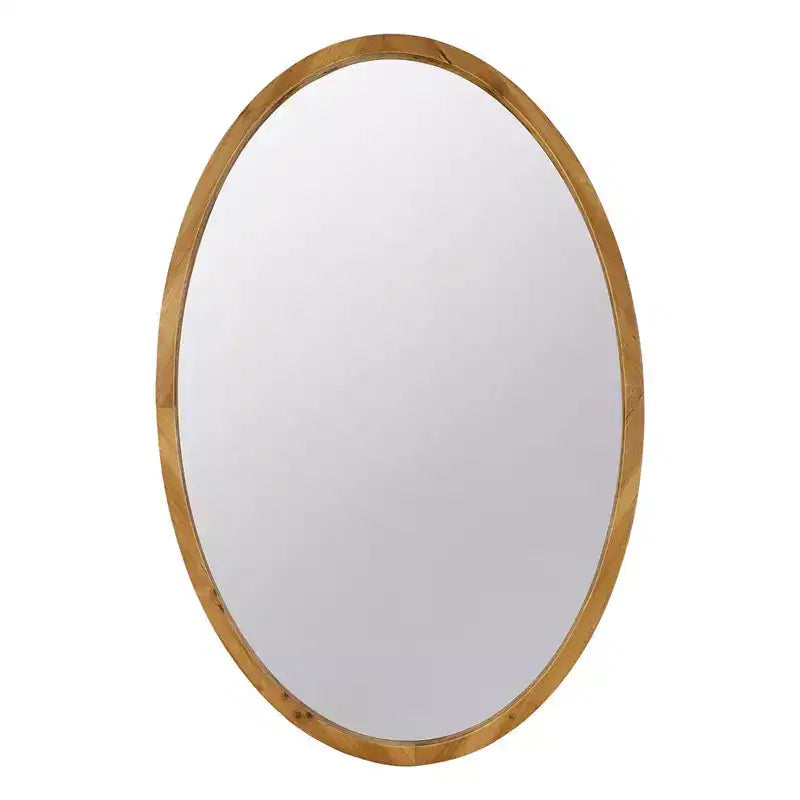 Farmhouse Various Shapes Decorative Wall Mirror for Entryway, Bathroom, Solid Wood Home Decor Vanity Mirror for Bedroom