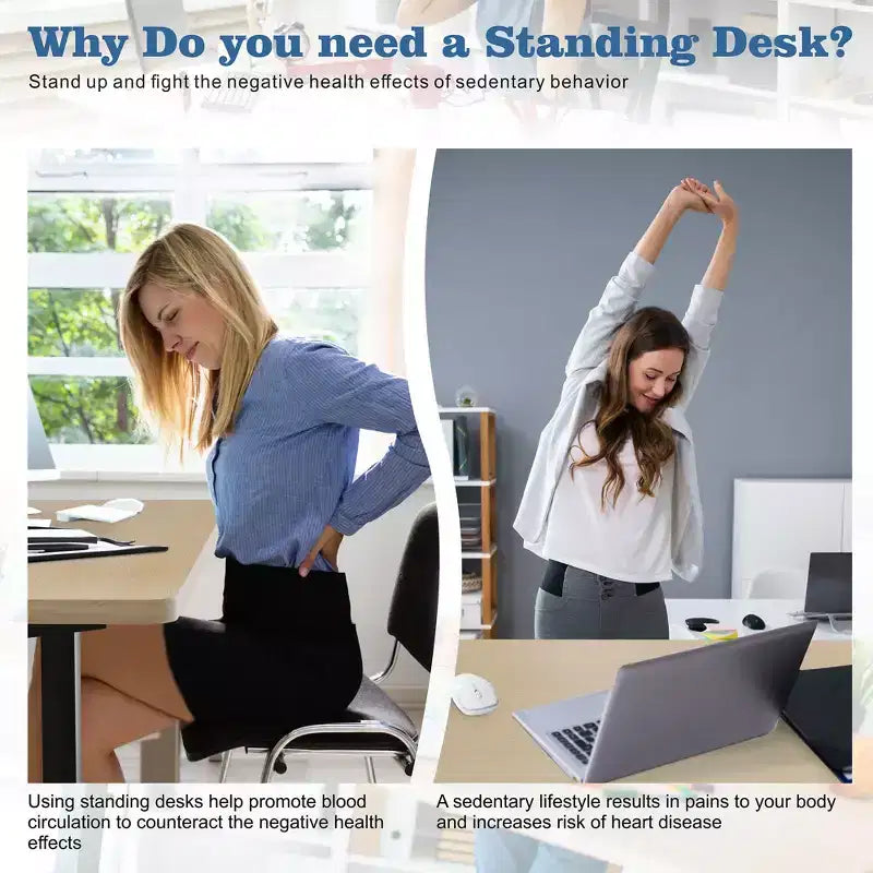 71'' Adjustable Height Standing Desk, Computer Desk with Memory Preset, Splice Tabletop, Black Frame