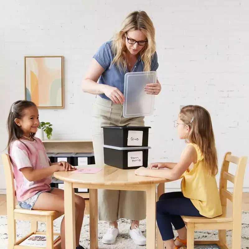 20-Compartment Mobile Storage Tower with 20 Cubby Bins, 5x4, Kids Furniture