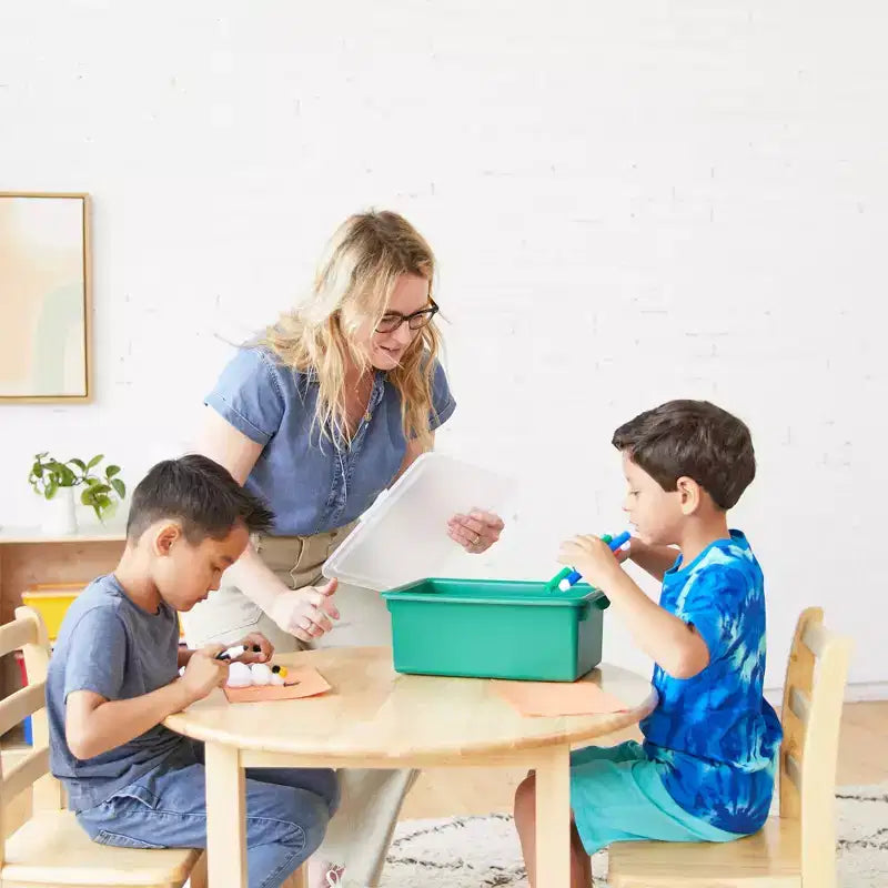 20-Compartment Mobile Storage Tower with 20 Cubby Bins, 5x4, Kids Furniture