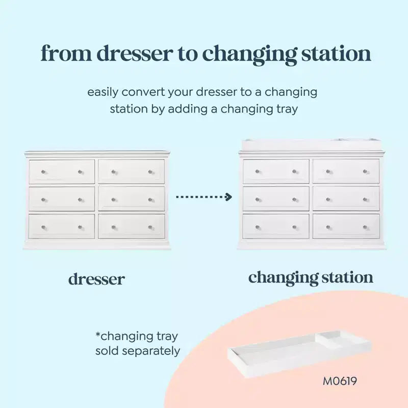 6-Drawer Double Dresser