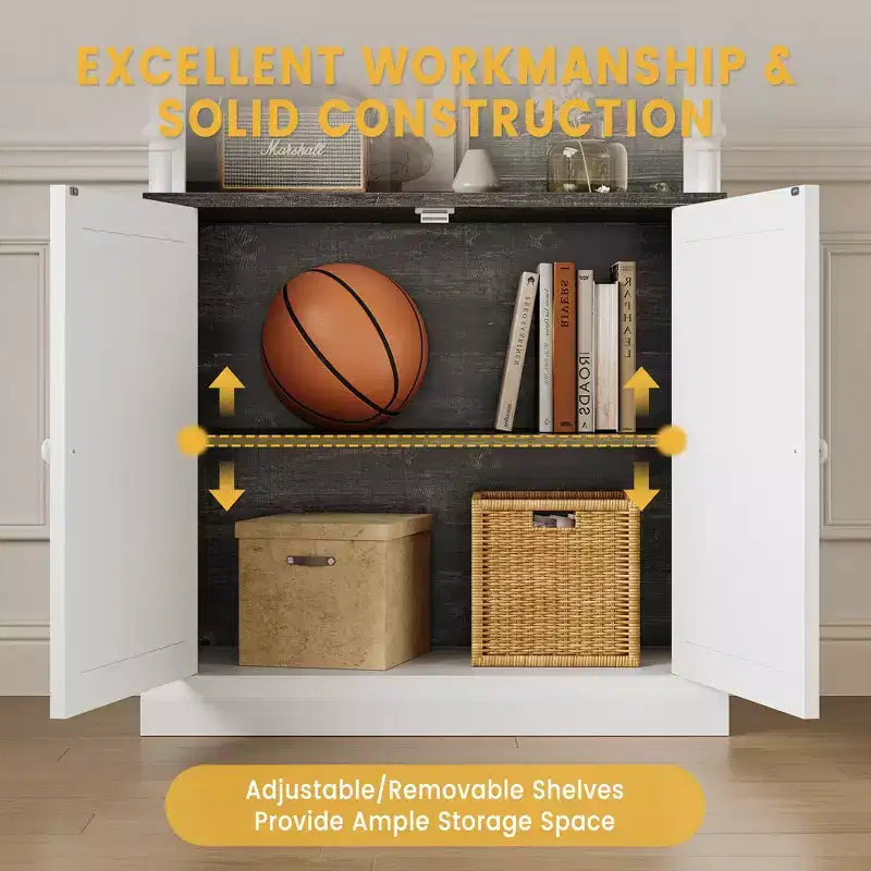 5-Tier Adjustable Bookcase,Roman Column Bookshelf with Led Light,Open Shelves&Storage Cabinet Design,Wood Grain Display Bookcase for Home Office
