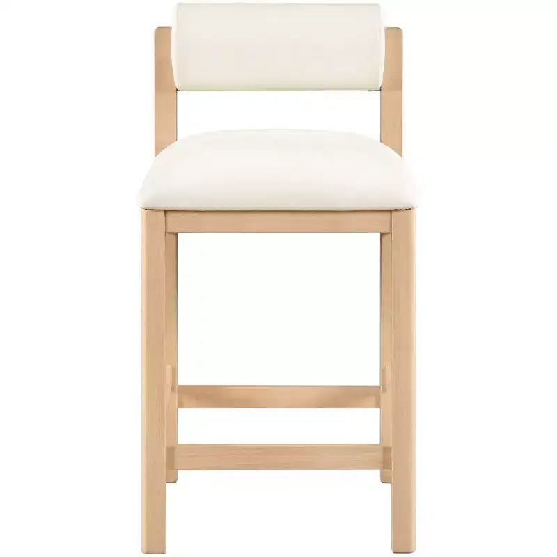 Vegan Leather Upholstered Counter Stool