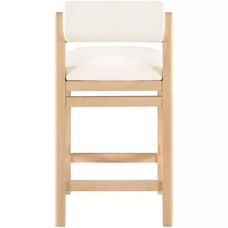 Vegan Leather Upholstered Counter Stool