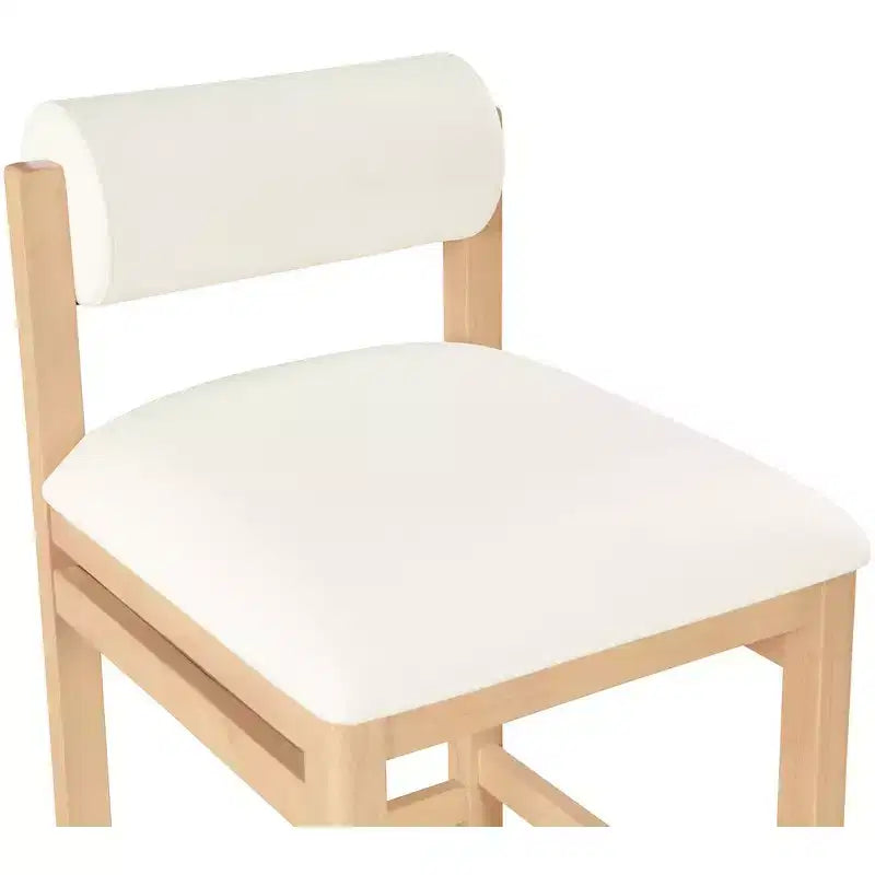 Vegan Leather Upholstered Counter Stool