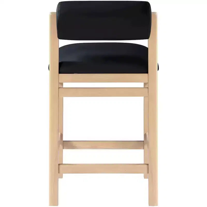Vegan Leather Upholstered Counter Stool