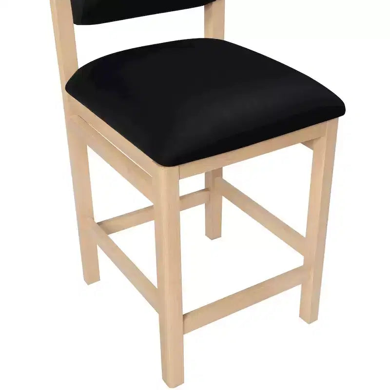 Vegan Leather Upholstered Counter Stool