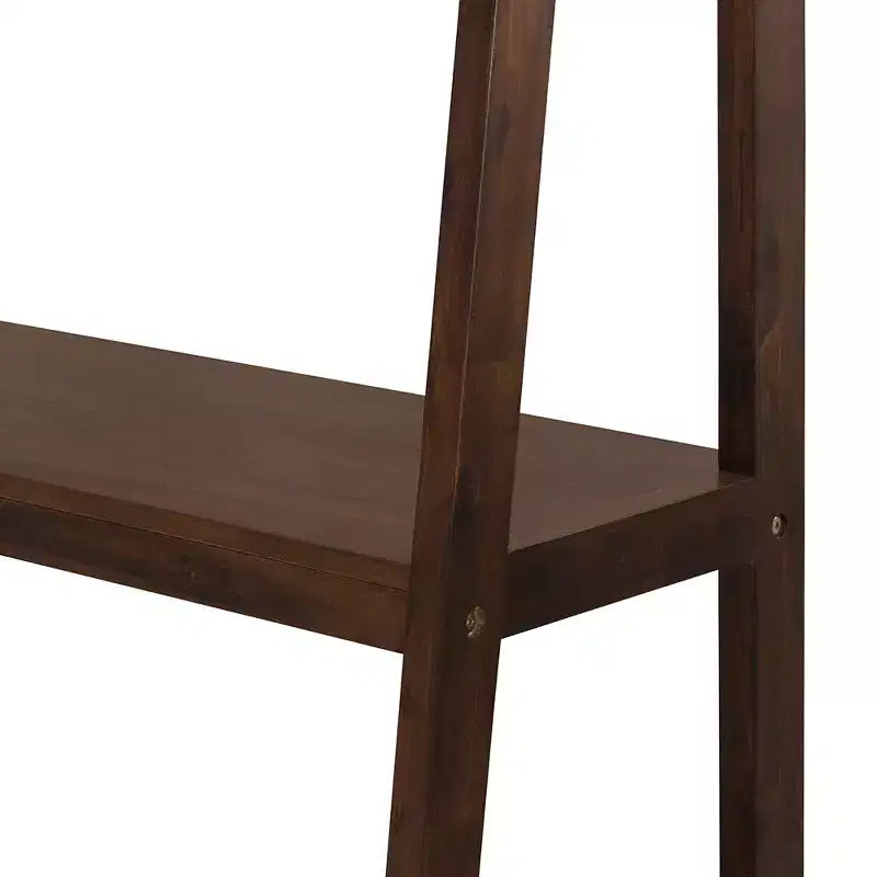 Modern 68" Acacia Wood Ladder Shelf