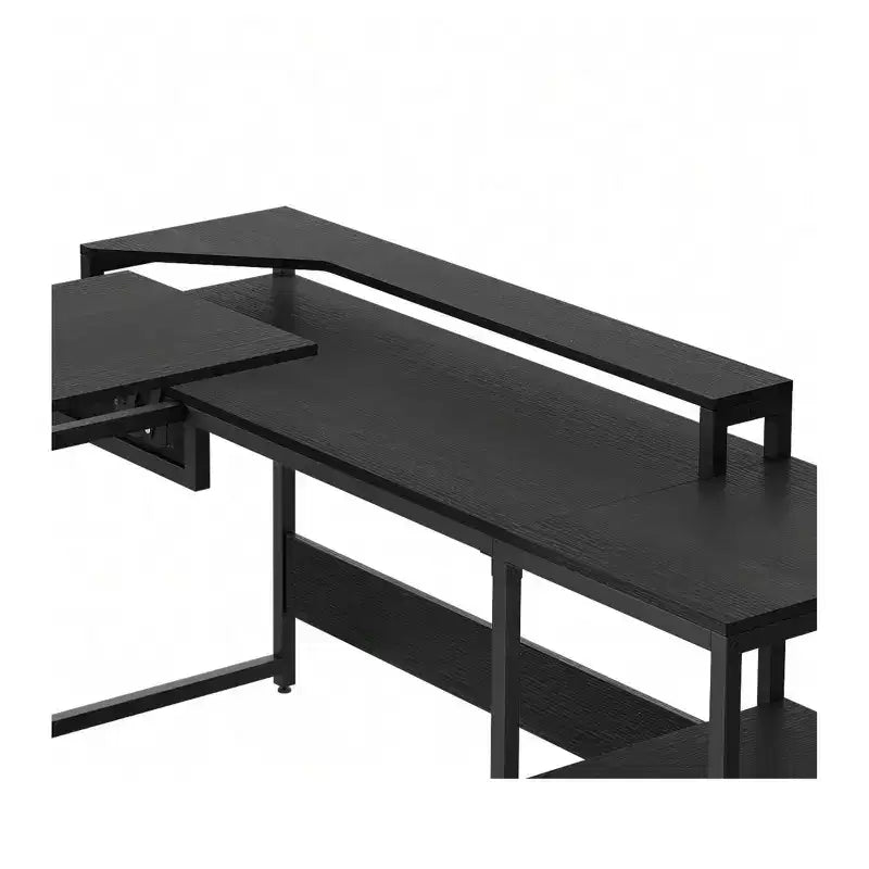 65" L-Shaped Desk with Lift Top Corner Computer Desk, Office Desk with File Drawer for Home Office