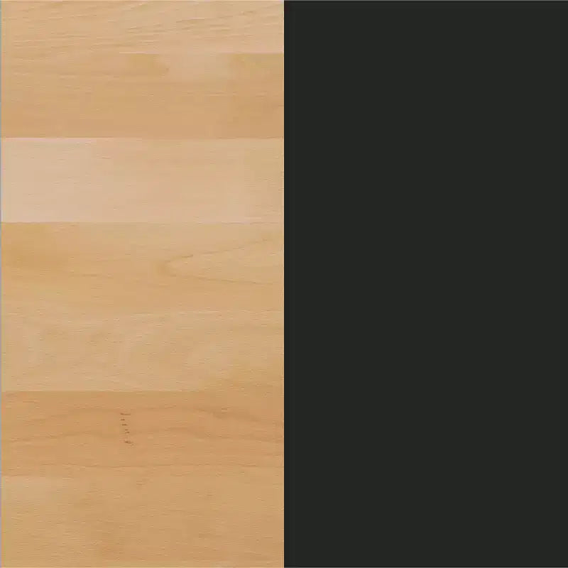 Round Solid Wood Commercial Indoor Tabletop with 22" x 22" Bar Height Rust-Resistant Cast Iron X-Base